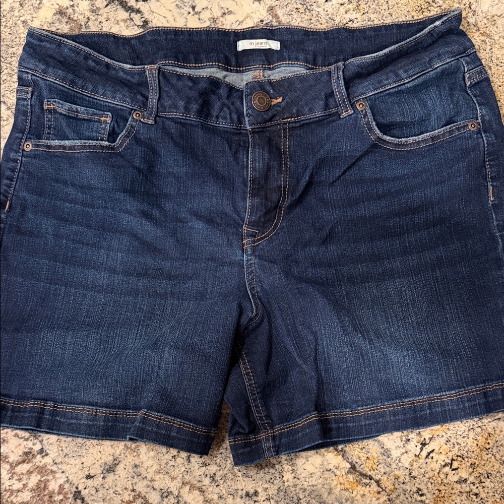 Maurices Dark Blue Jean Shorts